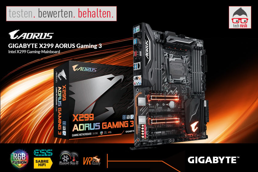 GIGABYTE X299 AORUS Gaming 3 Mainboard #TestenBewertenBehalten