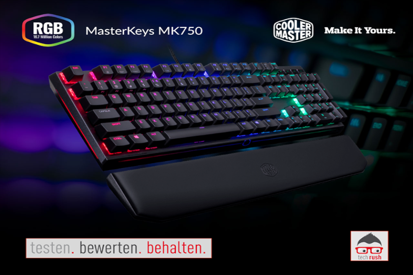 Produkttest Cooler Master Masterkeys MK750 RGB Tastatur