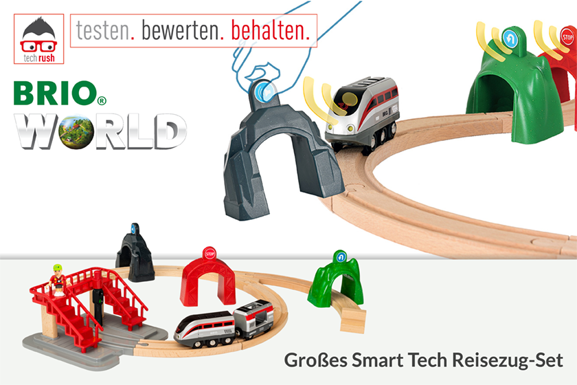 Produkttest BRIO World - Großes Smart Tech Reisezug-Set