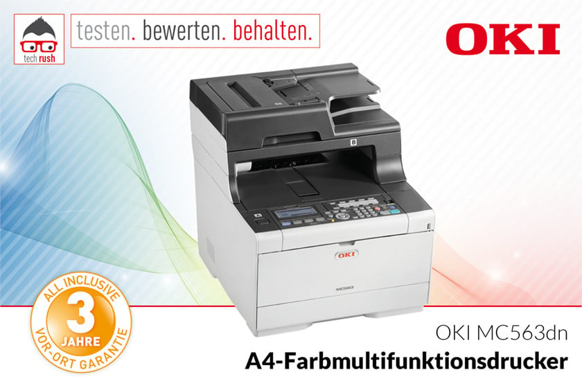 Produkttest OKI MC563dn, Multifunktionsdrucker