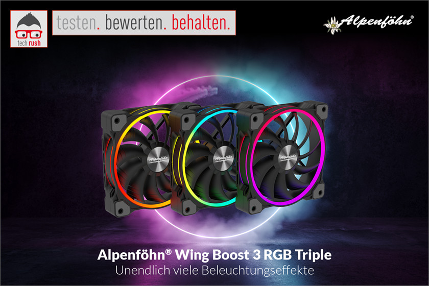 Produkttest Alpenföhn Wing Boost 3 120x120x25, Gehäuselüfter