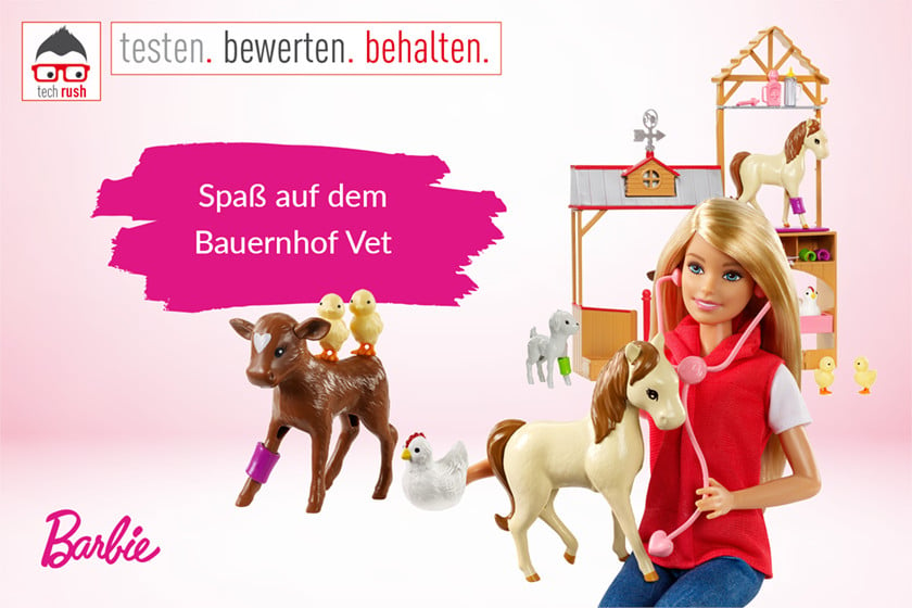 Produkttest Mattel Barbie "Spaß auf dem Bauernhof" Vet, Puppe