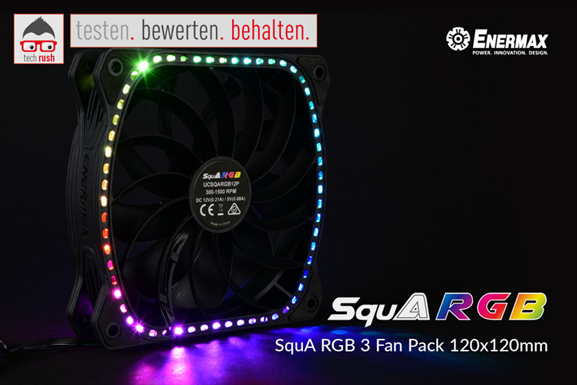Produkttest Enermax SquA RGB 3 Fan Pack 120x120