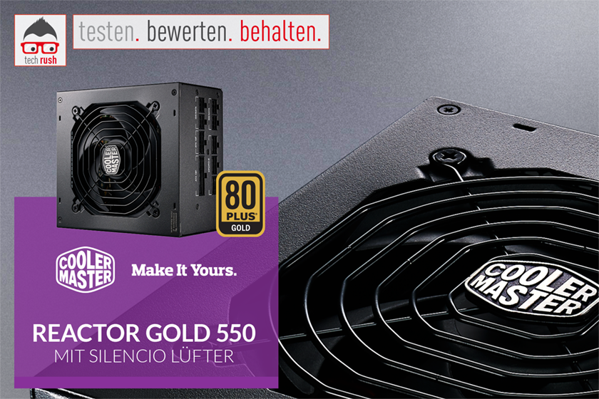 Produkttest Cooler Master Reactor GOLD 550, PC-Netzteil