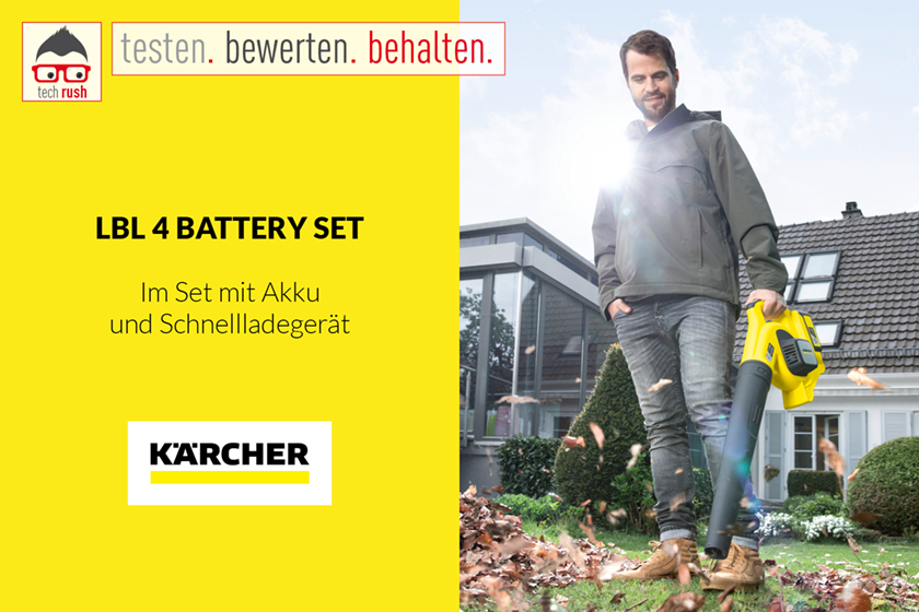 Produkttest Kärcher Akku-Laubgebläse LBL 4 Battery Set, 36Volt