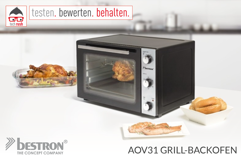 Produkttest Bestron AOV31 Grill-Backofen, Mini-Backofen