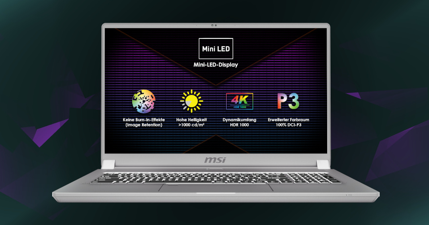 MSI: Das ist das erste Notebook mit Mini-LED-Display