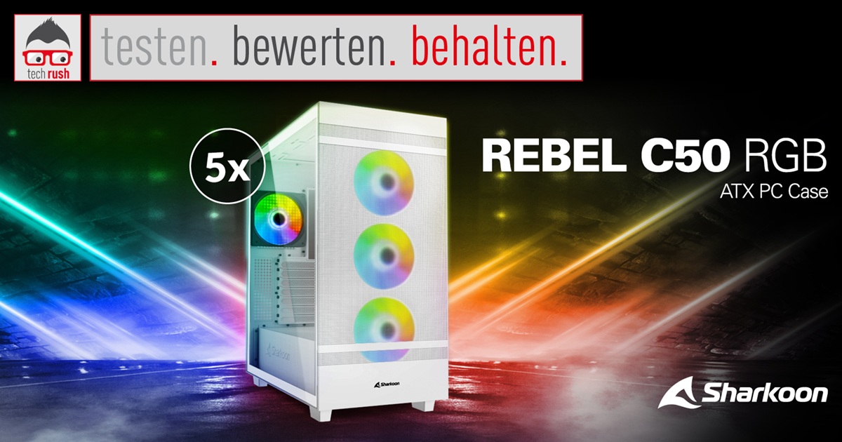 Product testers wanted Sharkoon Rebel C50 RGB, tower case Breaking
