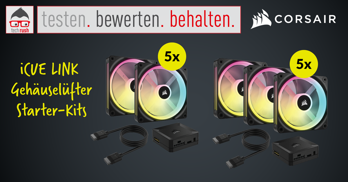 Produkttester gesucht: Gehäuselüfter-Sets von Corsair