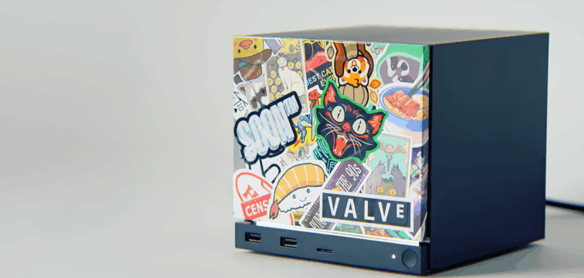 Steam Machine von Valve mit personalisierter Frontblende.