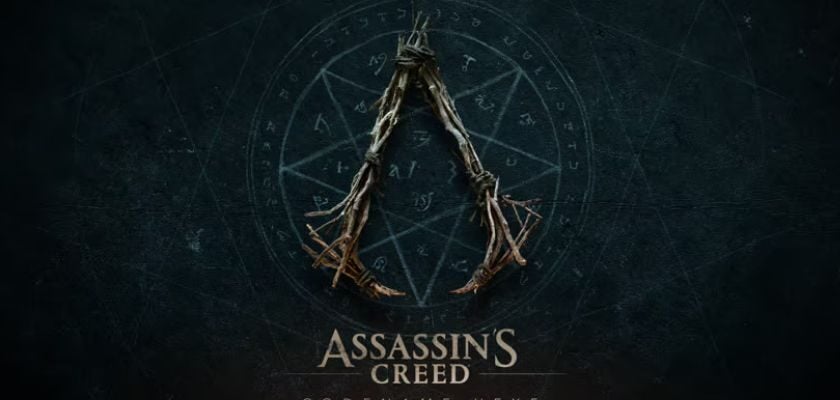 Logo von Assassin’s Creed Codename Hexe vor dunklem Hintergrund